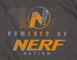 Powered By Nerf Nation T-shirt - Charcoal Gray