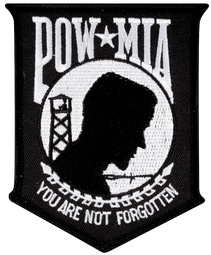 POW MIA Iron-On Applique Patch