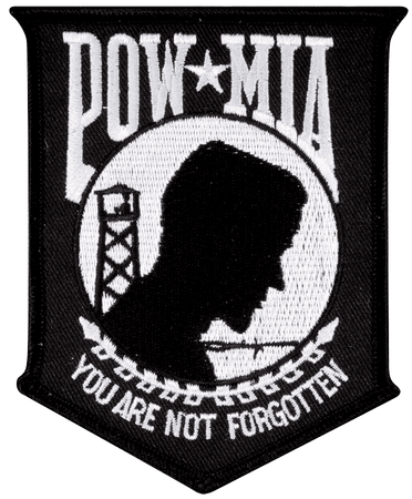 POW MIA Iron-On Applique Patch