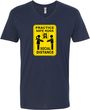 Practice Safe Hugs Social Distance Adult V-Neck T-Shirt