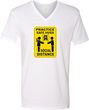 Practice Safe Hugs Social Distance Adult V-Neck T-Shirt