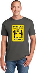 Practice Safe Hugs Social Distance Soft Style Unisex T-Shirt