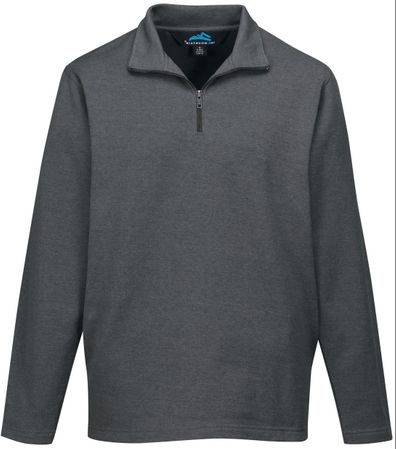 Premium Quality Mens Quarter-Zip Sweatshirt - No Hood