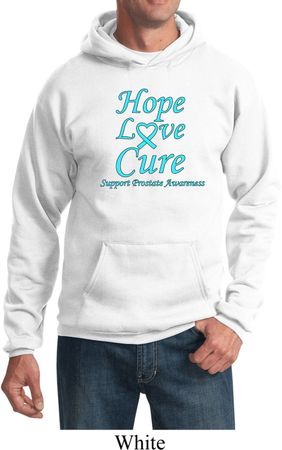 Prostate Cancer Awareness Hope Love Cure Hoodie