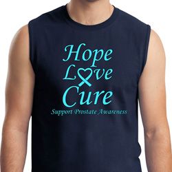 Prostate Cancer Awareness Hope Love Cure Muscle Shirt