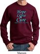 Prostate Cancer Awareness Hope Love Cure Sweatshirt