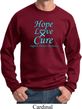 Prostate Cancer Awareness Hope Love Cure Sweatshirt