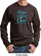 Prostate Cancer Awareness Hope Love Cure Sweatshirt