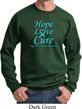 Prostate Cancer Awareness Hope Love Cure Sweatshirt