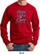 Prostate Cancer Awareness Hope Love Cure Sweatshirt