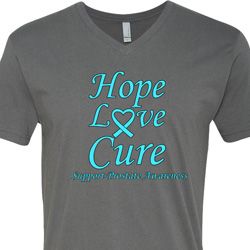 Prostate Cancer Awareness Hope Love Cure V-neck
