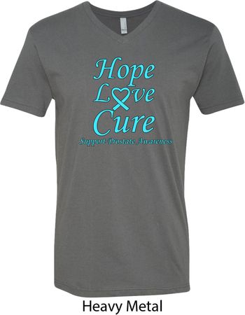Prostate Cancer Awareness Hope Love Cure V-neck