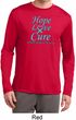 Prostate Cancer Hope Love Cure Dry Wicking Long Sleeve