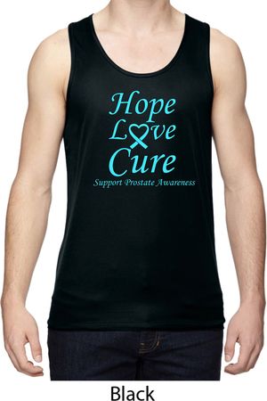 Prostate Cancer Hope Love Cure Dry Wicking Tank Top
