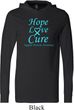 Prostate Cancer Hope Love Cure Lightweight Hoodie
