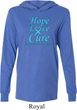 Prostate Cancer Hope Love Cure Lightweight Hoodie