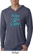Prostate Cancer Hope Love Cure Lightweight Hoodie Tee