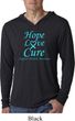 Prostate Cancer Hope Love Cure Lightweight Hoodie Tee