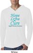 Prostate Cancer Hope Love Cure Lightweight Hoodie Tee