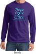 Prostate Cancer Hope Love Cure Long Sleeve