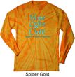 Prostate Cancer Hope Love Cure Long Sleeve Tie Dye Shirt