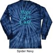 Prostate Cancer Hope Love Cure Long Sleeve Tie Dye Shirt