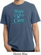 Prostate Cancer Hope Love Cure Pigment Dyed Shirt