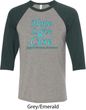 Prostate Cancer Hope Love Cure Raglan Shirt