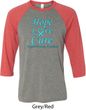 Prostate Cancer Hope Love Cure Raglan Shirt