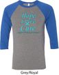 Prostate Cancer Hope Love Cure Raglan Shirt