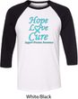 Prostate Cancer Hope Love Cure Raglan Shirt