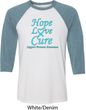 Prostate Cancer Hope Love Cure Raglan Shirt