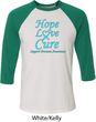 Prostate Cancer Hope Love Cure Raglan Shirt