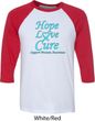 Prostate Cancer Hope Love Cure Raglan Shirt