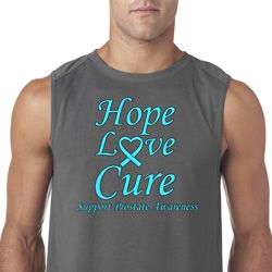 Prostate Cancer Hope Love Cure Sleeveless Shirt
