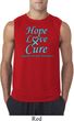 Prostate Cancer Hope Love Cure Sleeveless Shirt