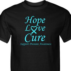 Prostate Cancer Hope Love Cure Tall Shirt