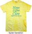 Prostate Cancer Hope Love Cure Tie Dye T-shirt