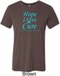 Prostate Cancer Hope Love Cure Tri Blend Tee