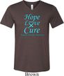 Prostate Cancer Hope Love Cure Tri Blend V-neck