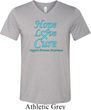Prostate Cancer Hope Love Cure Tri Blend V-neck