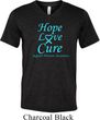 Prostate Cancer Hope Love Cure Tri Blend V-neck