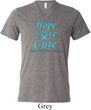 Prostate Cancer Hope Love Cure Tri Blend V-neck