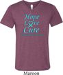 Prostate Cancer Hope Love Cure Tri Blend V-neck