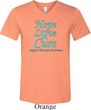 Prostate Cancer Hope Love Cure Tri Blend V-neck
