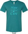 Prostate Cancer Hope Love Cure Tri Blend V-neck