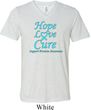 Prostate Cancer Hope Love Cure Tri Blend V-neck