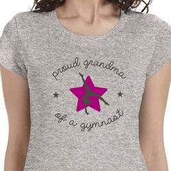 Proud Grandma Ladies Gymnastics Shirts