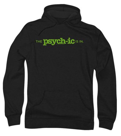 Psych Hoodie Sweatshirt The Psychic Is In Black Adult Hoody