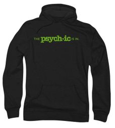 Psych Hoodie Sweatshirt The Psychic Is In Black Adult Hoody